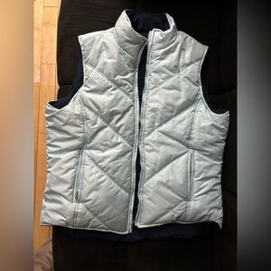 Women's Light blue REVERSIBLE Quilted Vest